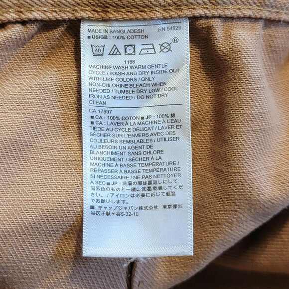 Banana Republic Relaxed Surplus Cargo Utility Pant Crop Tan Khaki Casual 4 - Picture 14 of 16